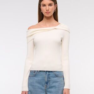 Abercrombie & Fitch Asymmetrical Twist Sweater
